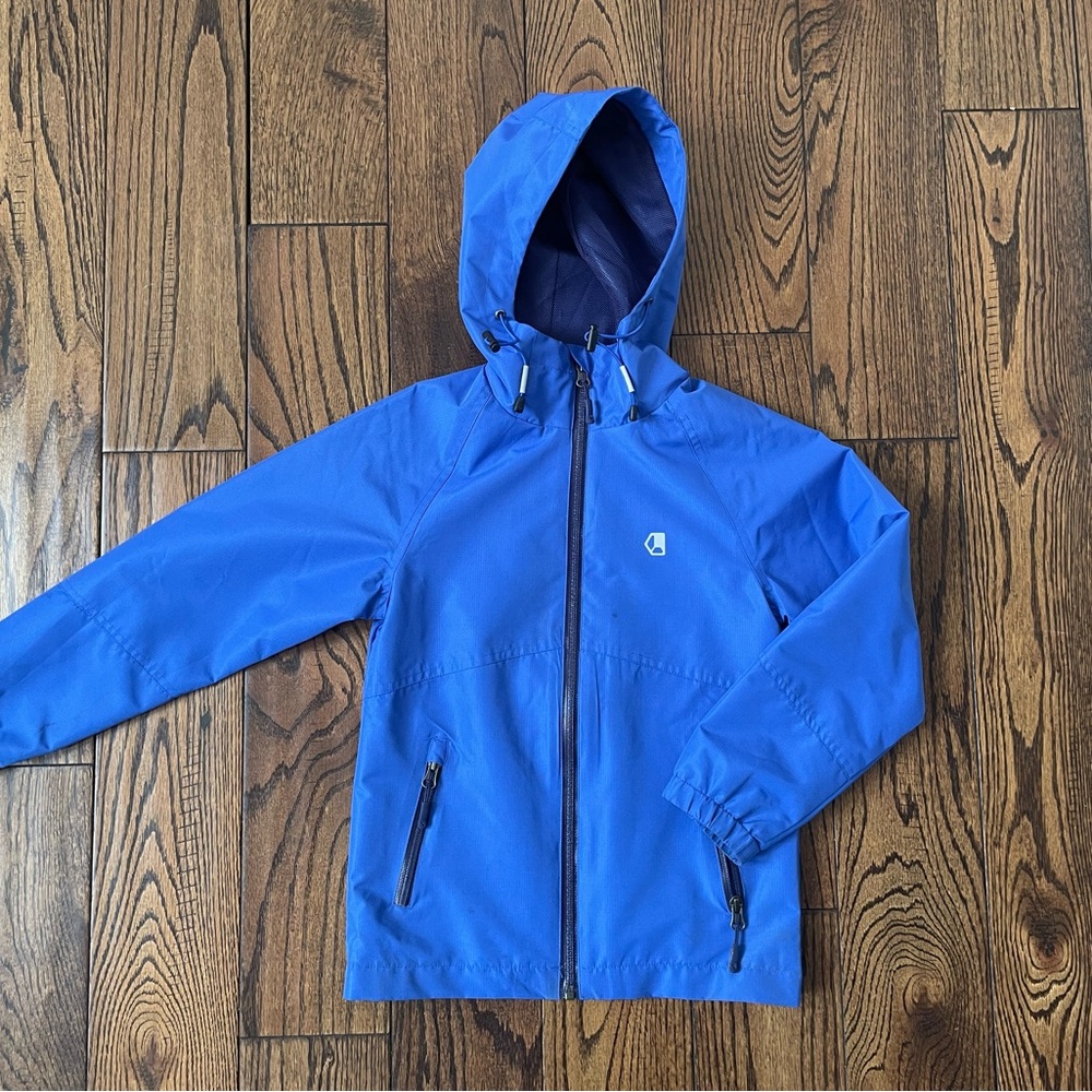 Liquid Navy Hooded light jacket/windbreaker